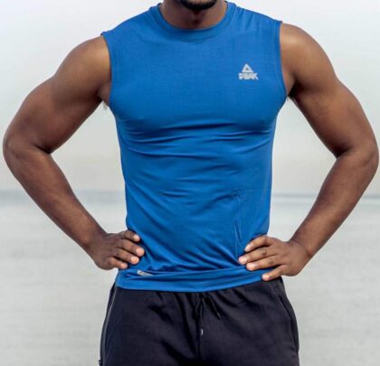 MAJICA BEZ RUKAVA PEAK F65261 BLUE