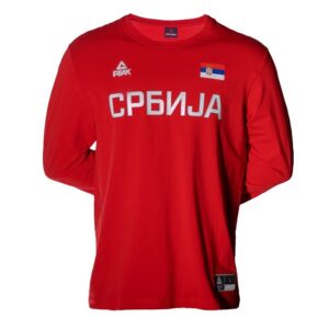 MAJICA DUG RUKAV PEAK SRBIJA KSS1909 CRVENA
