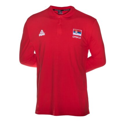 POLO MAJICA DUG RUKAV PEAK SRBIJA KSS1911 CRVENA